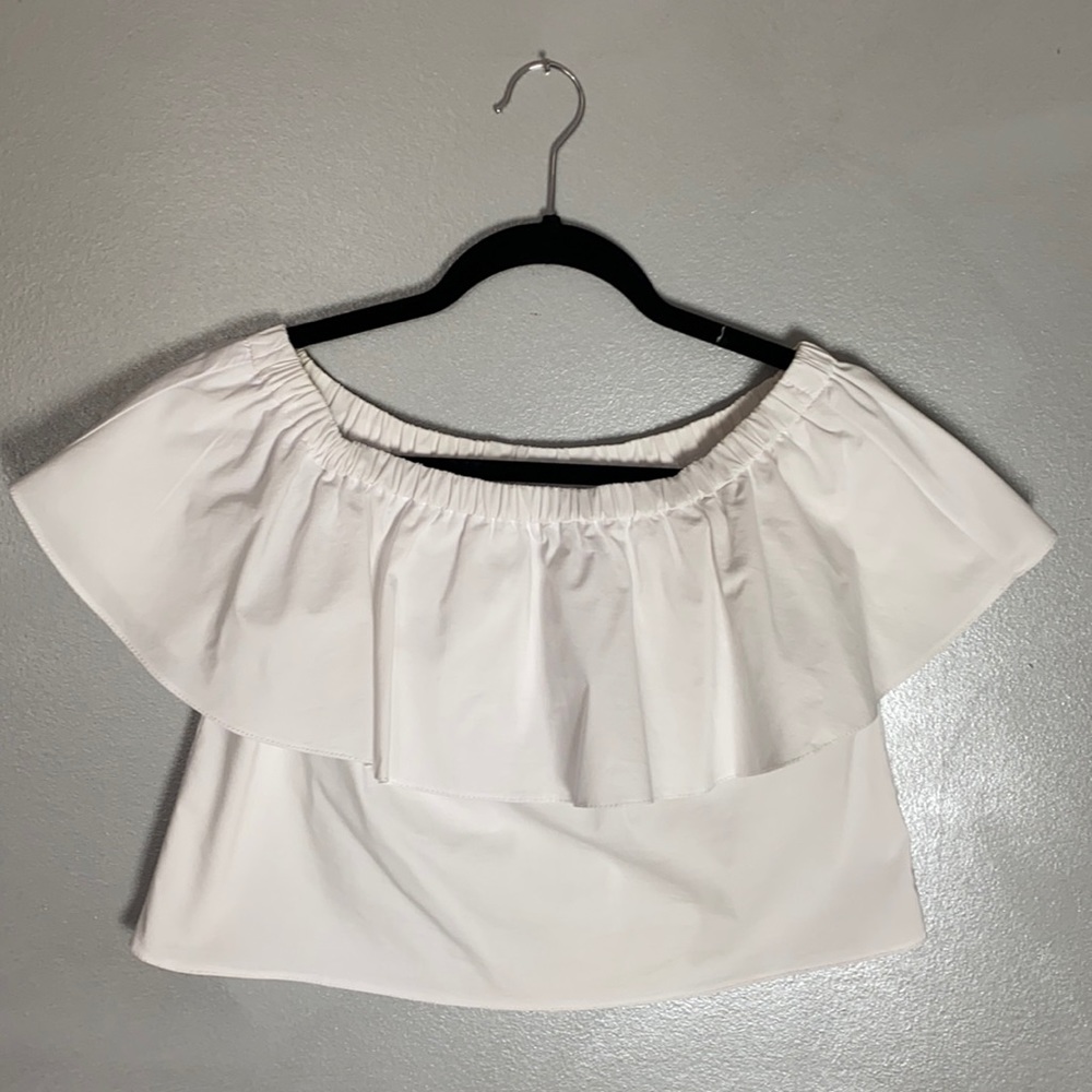 Topshop off the shoulder shirt